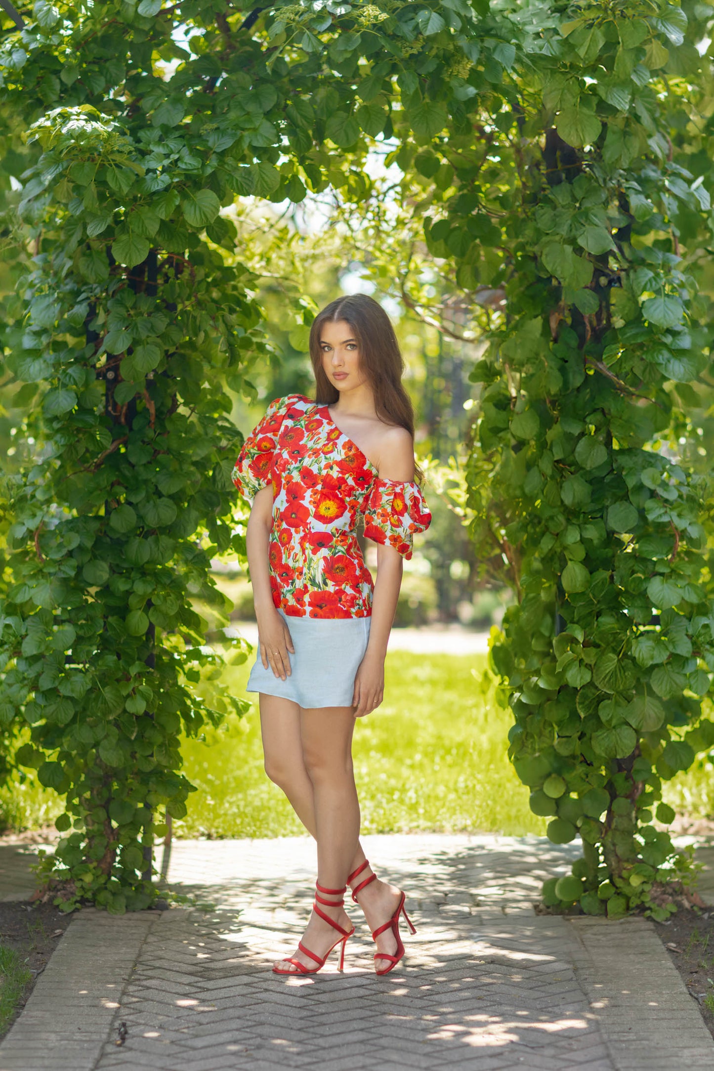 Poppy Blossom Corset Dress