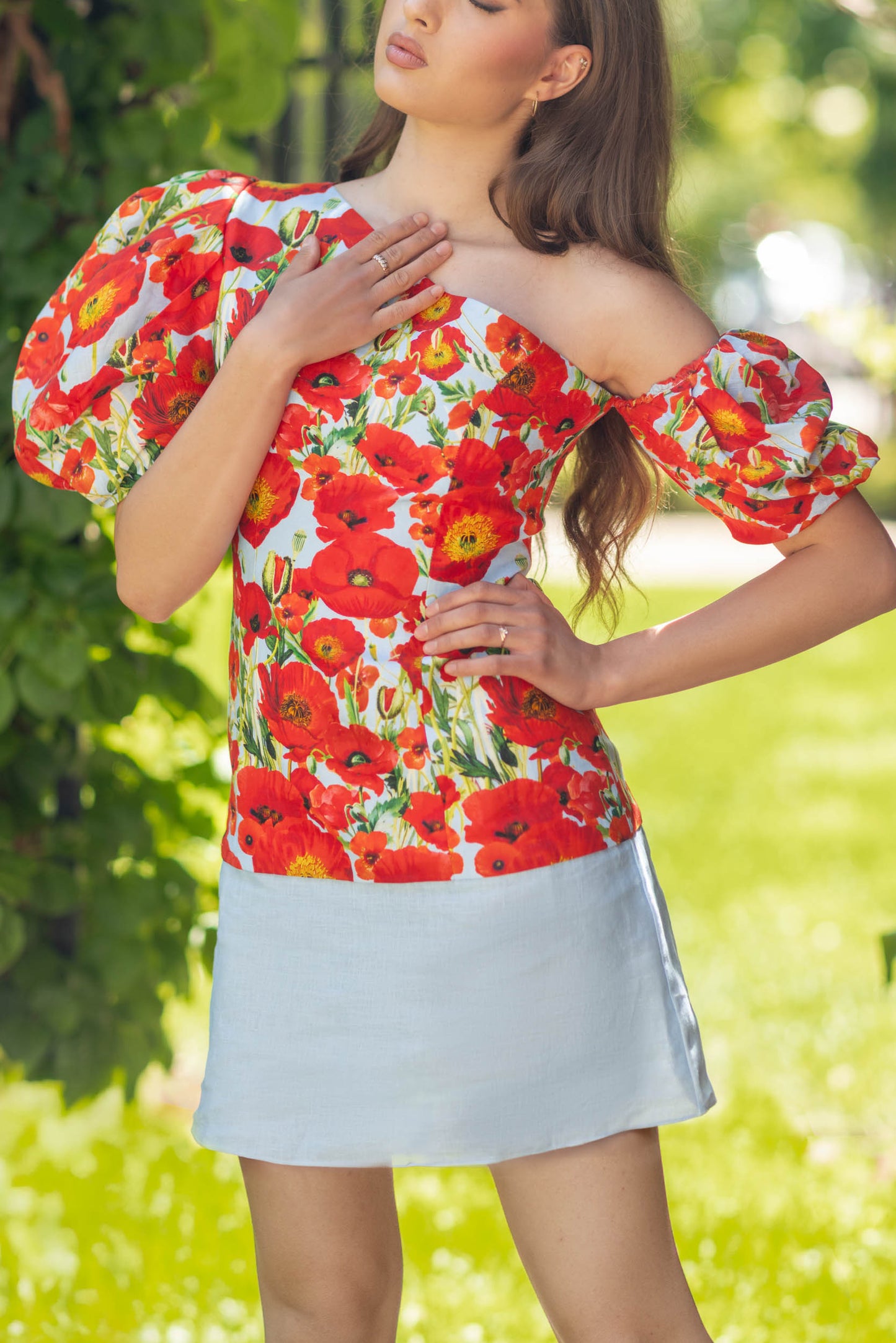 Poppy Blossom Corset Dress