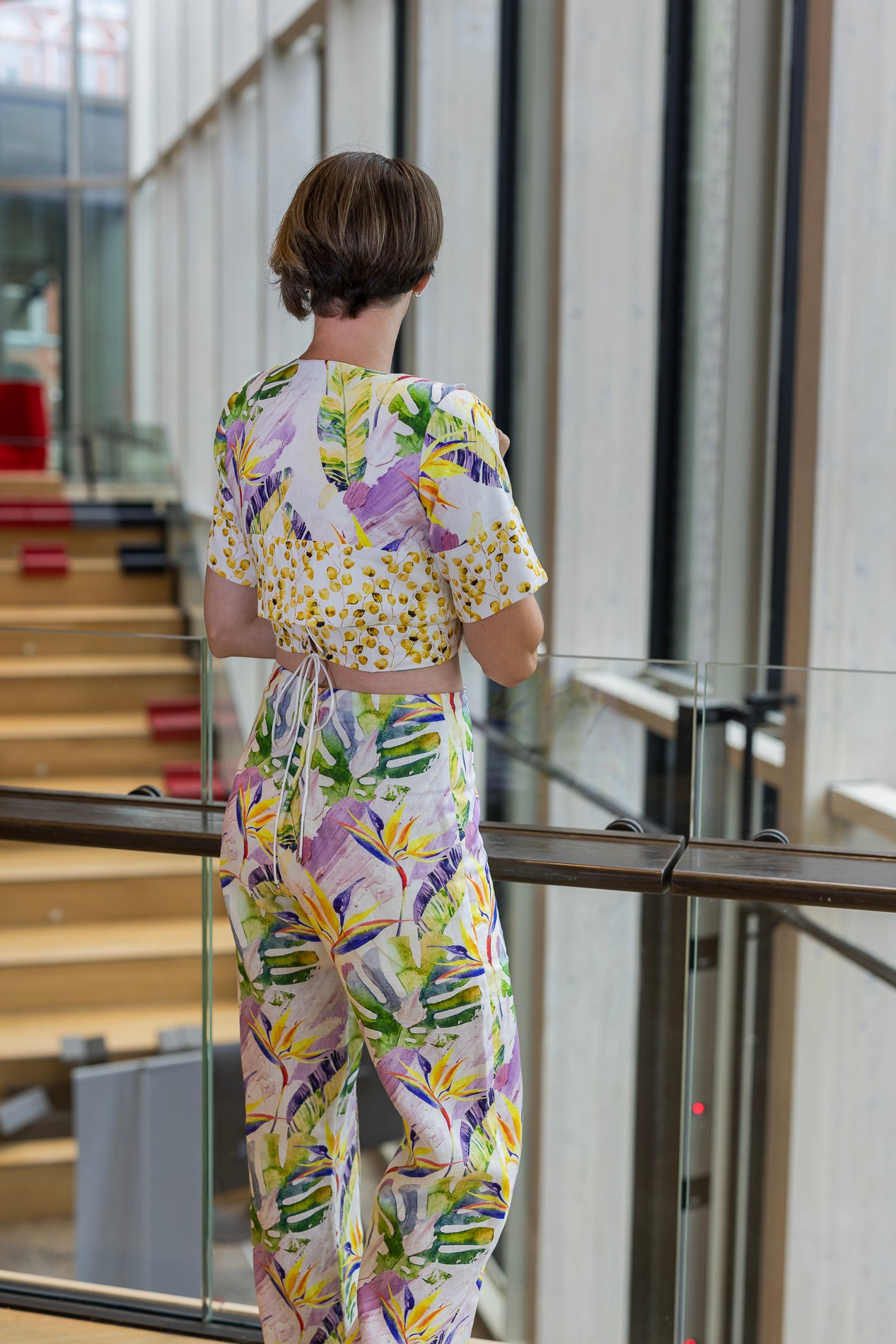 Whispering Garden Crop Top and Pants - 2 Piece Set