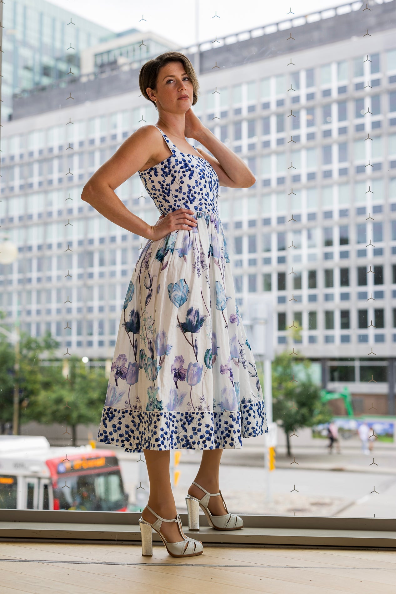 Floral Symphony Dress
